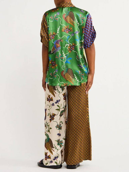 Special Folk Style Printed Loose Shirt