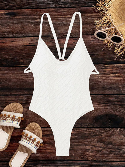 Backless One Piece Swimsuit