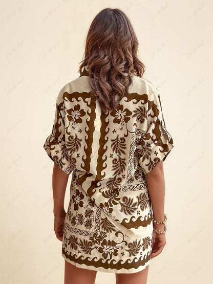 Ethnic Exquisite Printed Fashion Casual Set