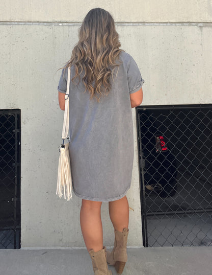 Nashville Mineral Washed Graphic Tee Dress